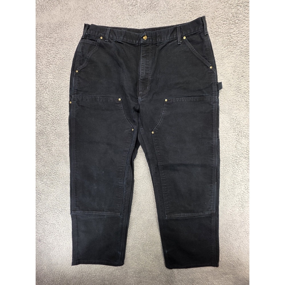 Carhartt 125th Anniversary Men's Double Knee Pants Jeans Black 40x30 B01 BLK USA